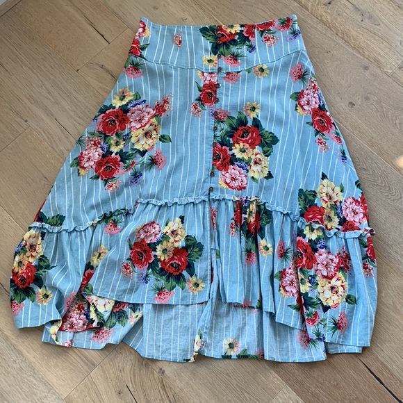 Anthropologie/Maeve Claudette Midi Skirt Size 14 - Picture 4 of 9